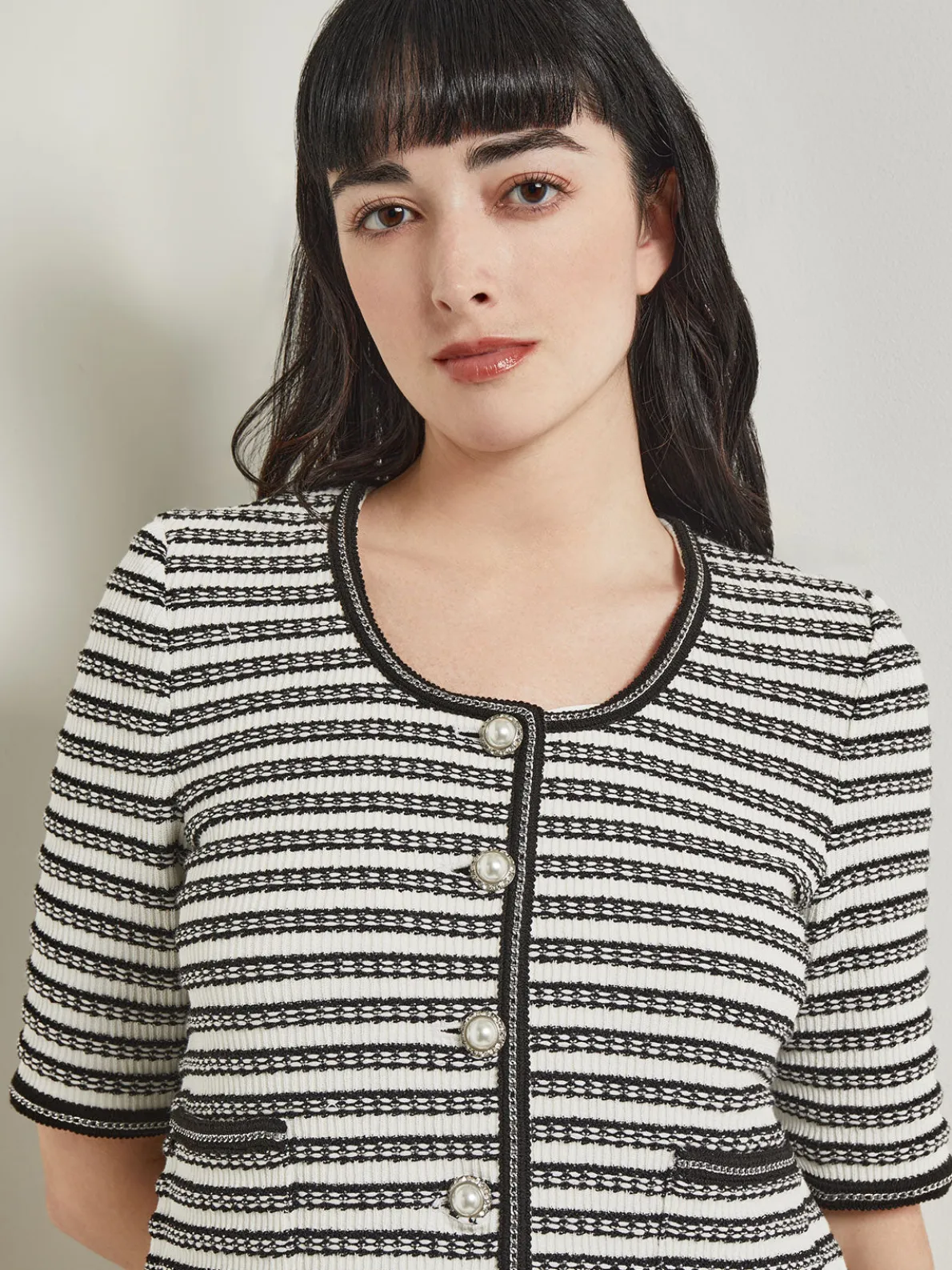 Heritage Fit Chain Trim Jacket - Recycled Knit