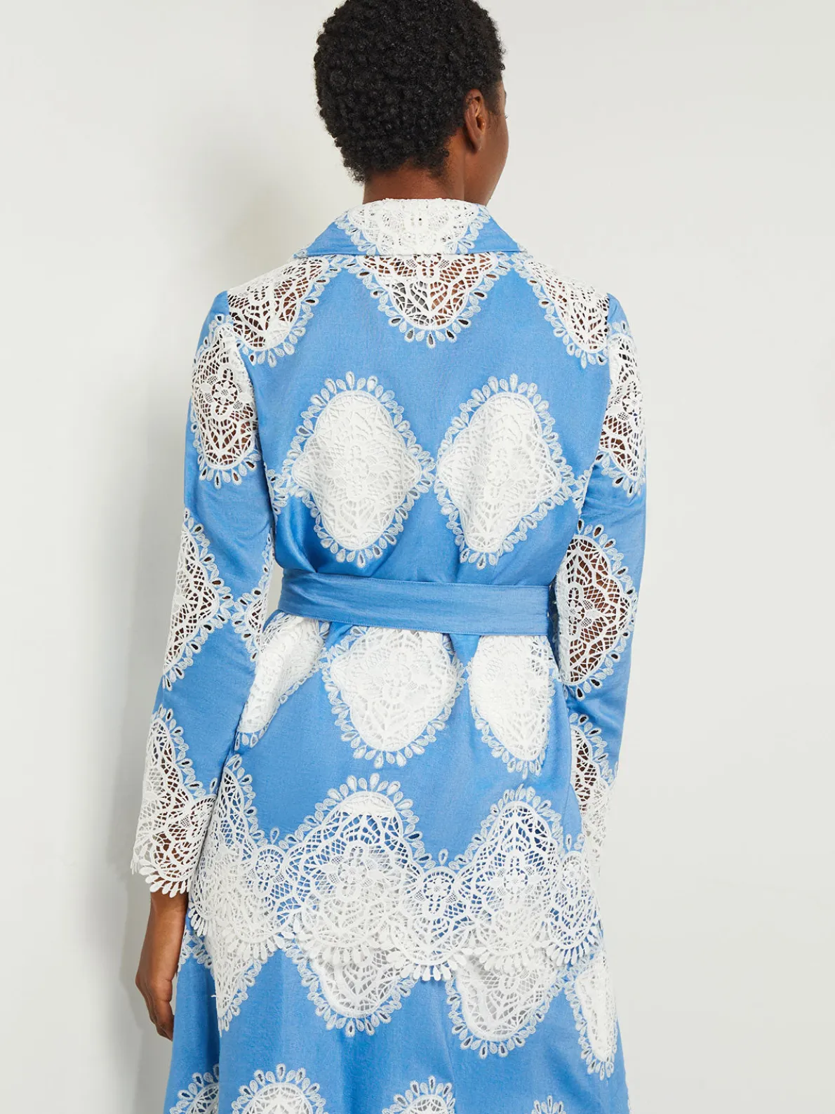 Heritage Fit Jacket - Lace Inset Novelty Woven