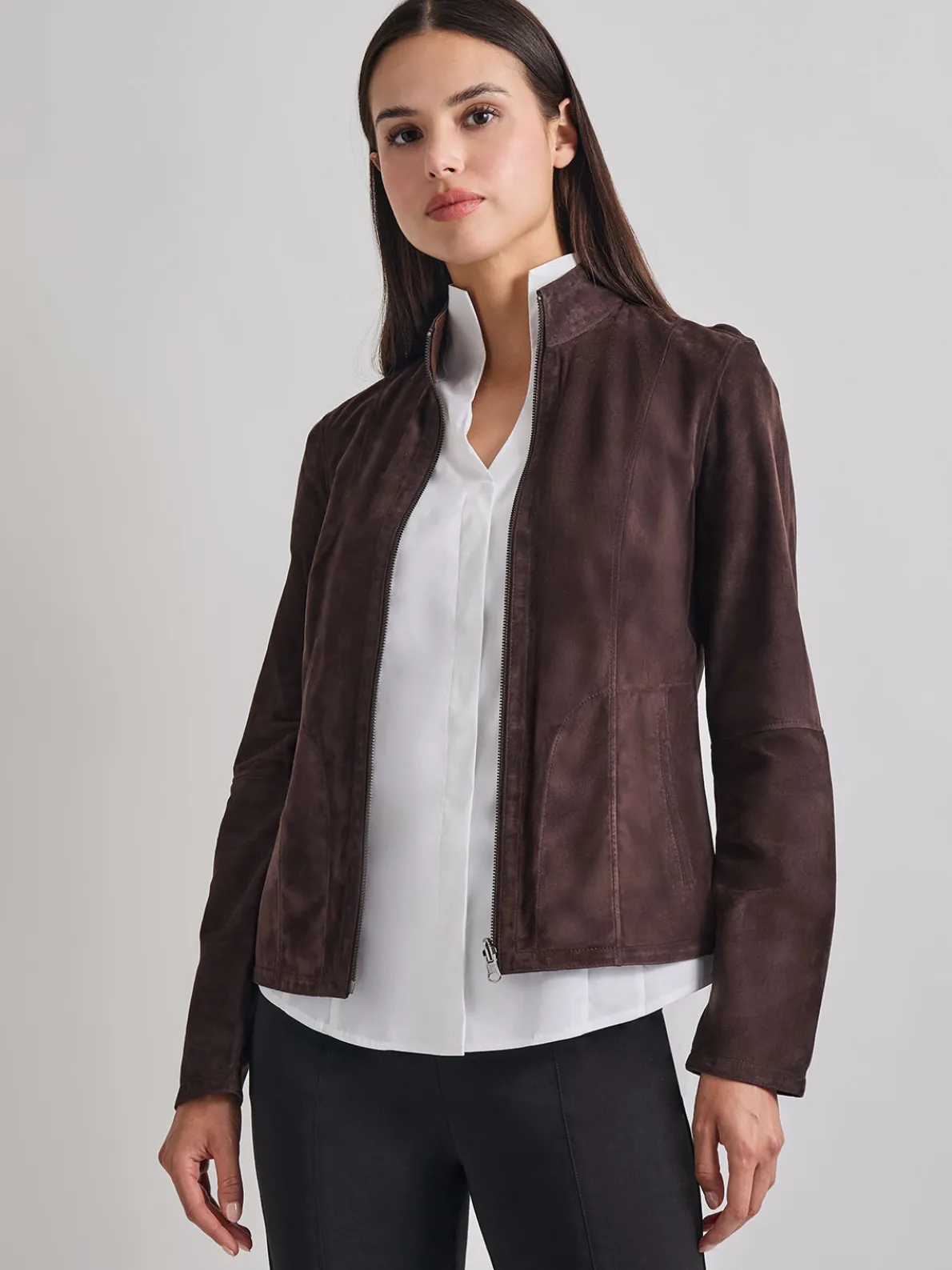 Heritage Fit Reversible Suede Leather Jacket
