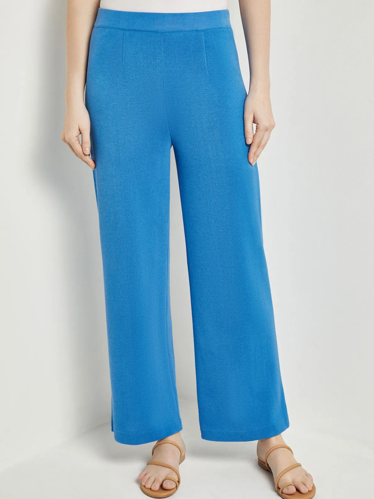 Pull-On Straight Leg Pants - Knit